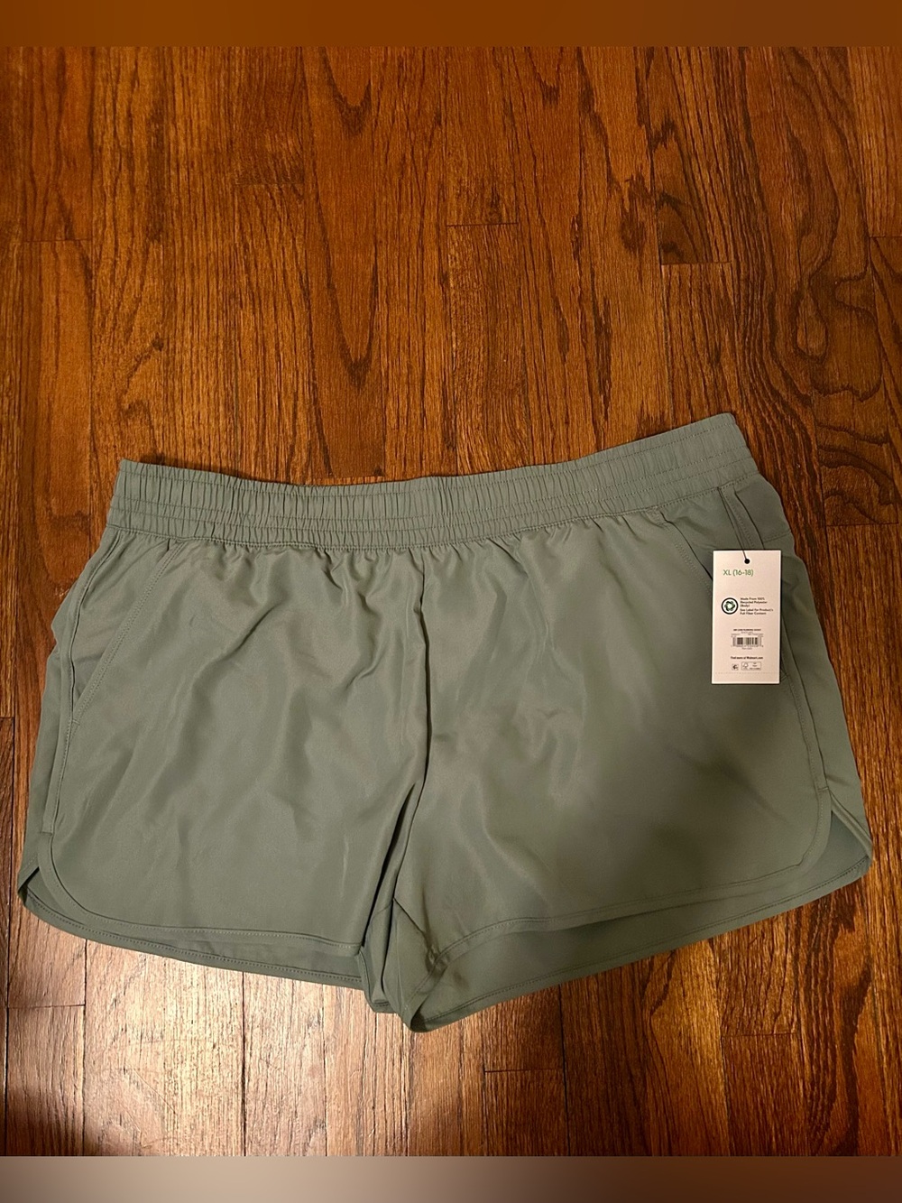 Women's Athletic Works shorts in Sage Green